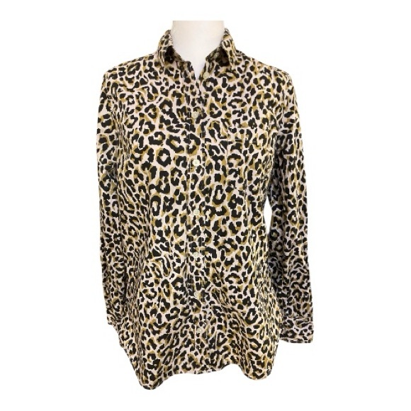 J. Crew Tops - J. Crew Leopard Print Button-Down Shirt